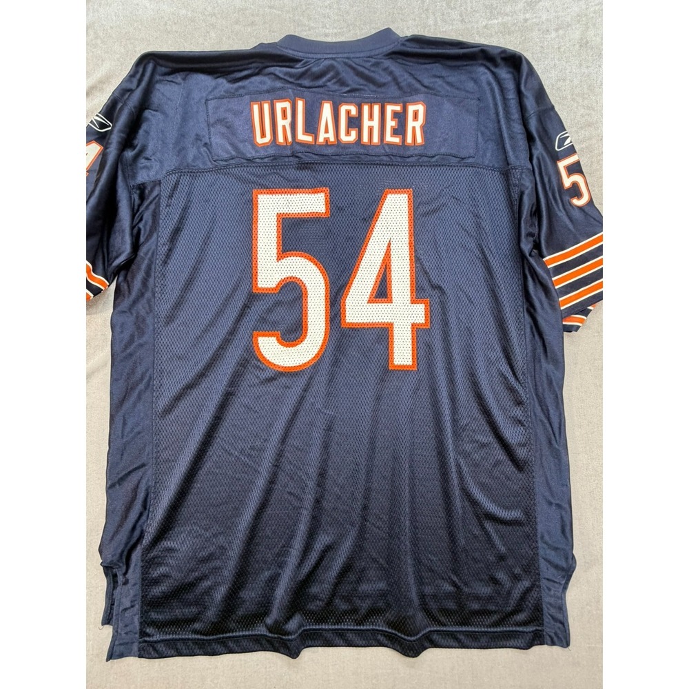Reebok Chicago Bears Brian Urlacher On Field Jersey Size XXL BLue - Picture 2 of 10